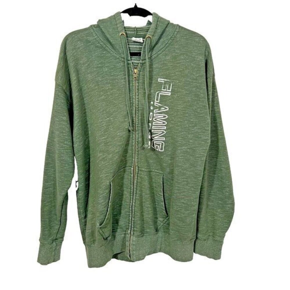 Lone Rock Clothing Zip Up Hoodie XL Flaming Gorge Green Lightweight Jacket